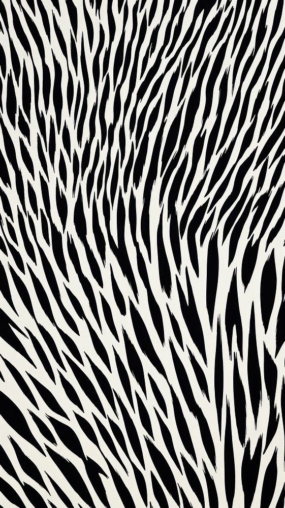 Fox fur pattern textured black zebra.