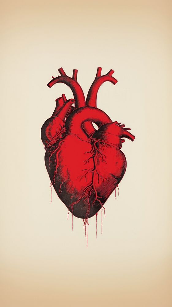 Human heart symbol red creativity.