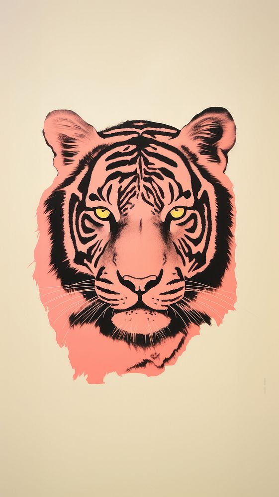 Tiger prints animal pink representation.