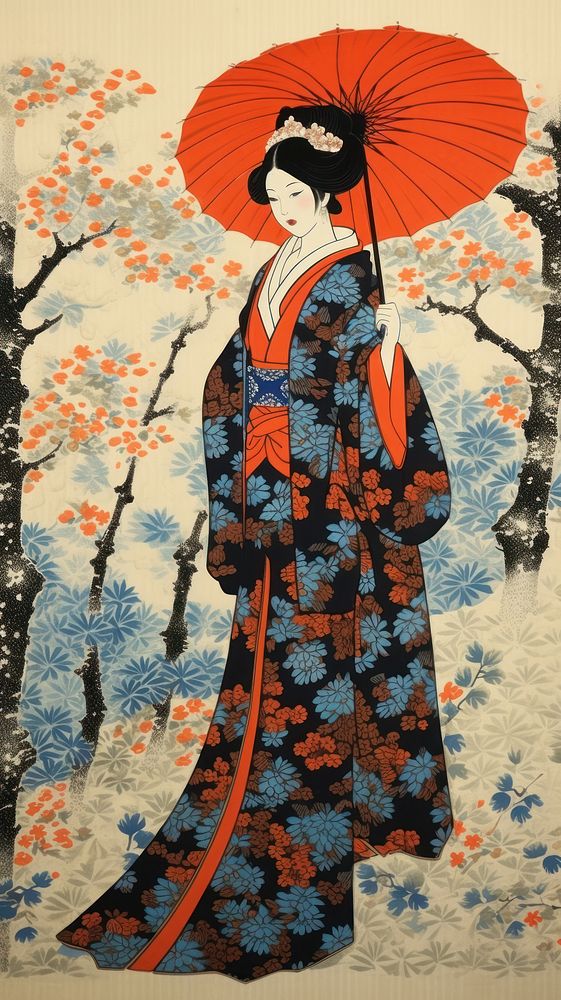Traditional japanese colorful fashion tradition kimono adult.