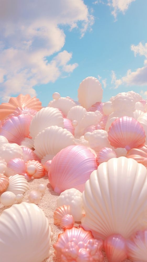 Sea shell seashell outdoors balloon.