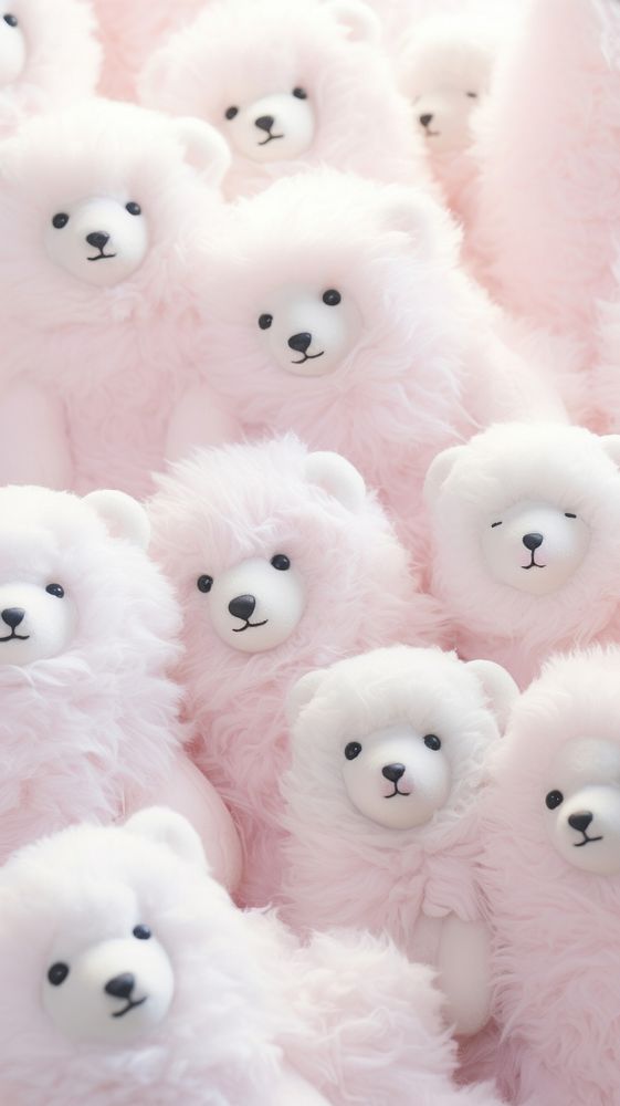 Polar bear toy representation softness.