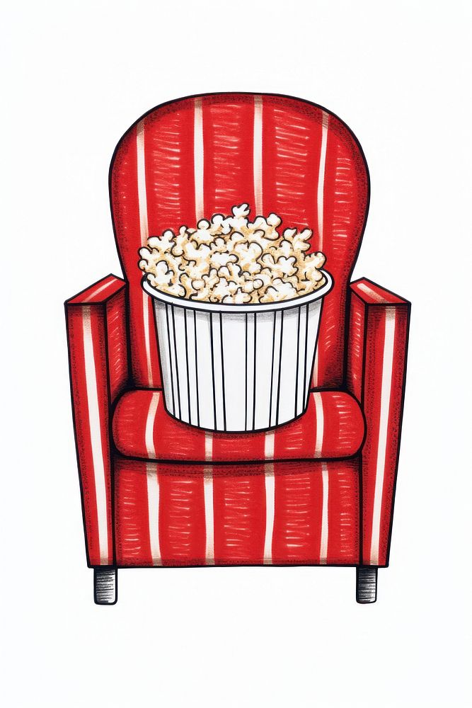 Popcorn chair furniture armchair.