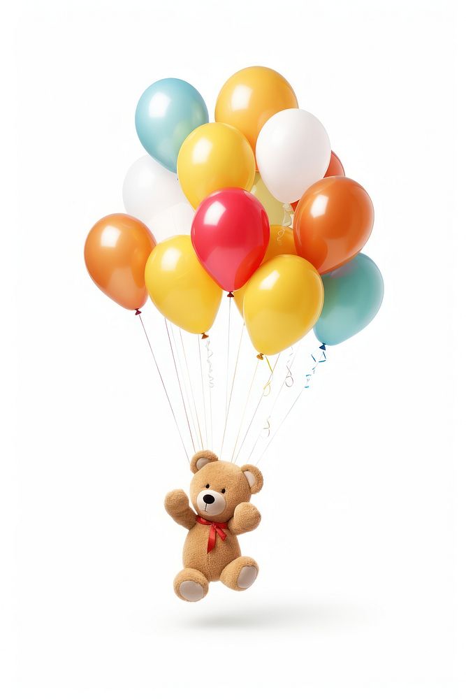Teddy bear balloon cartoon toy.