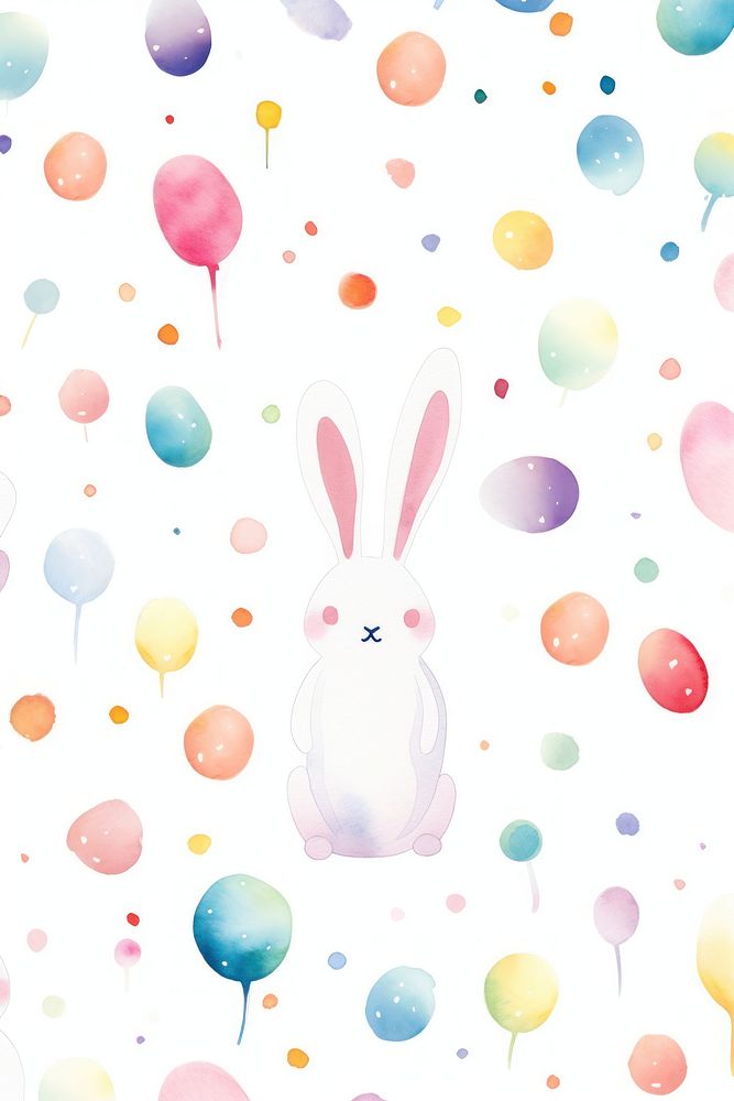 Bunny pattern backgrounds celebration.