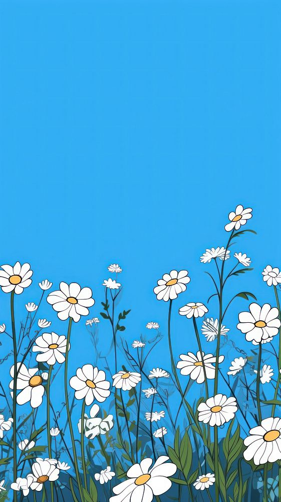 Wildflower backgrounds outdoors pattern.