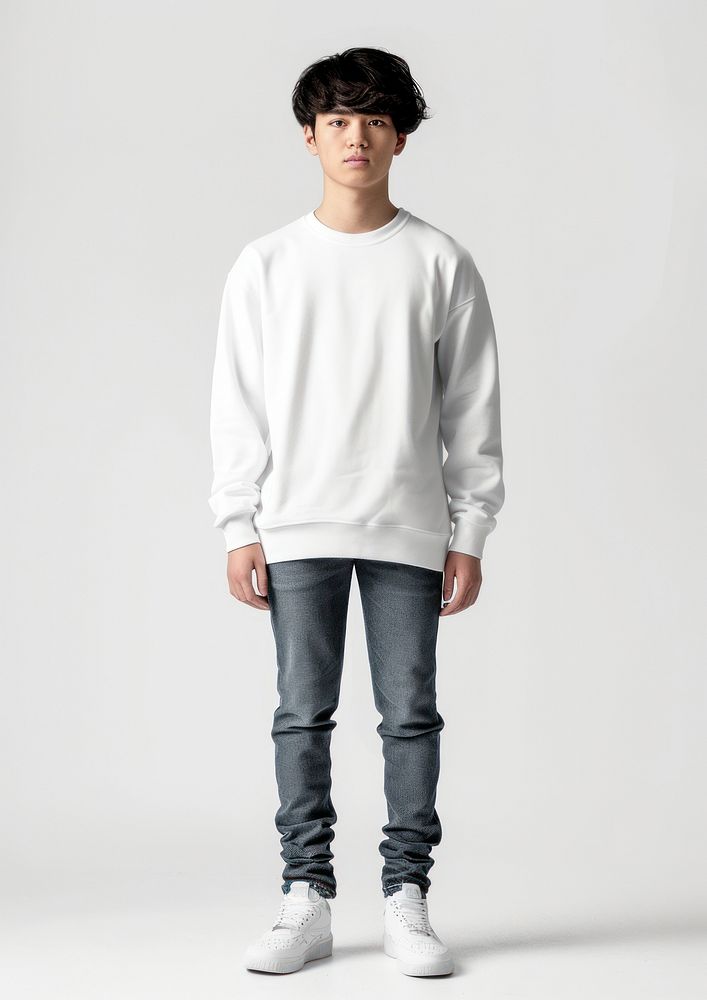 Teenager long sleeve streetwear sweatshirt individuality architecture.