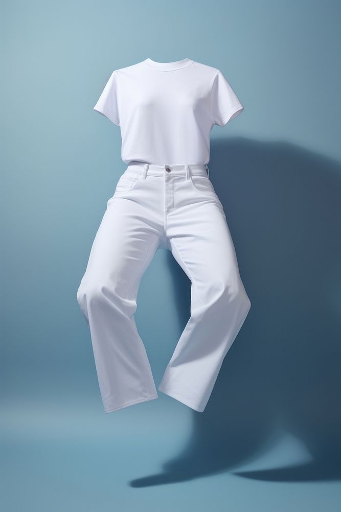 Pants white shirt trousers.