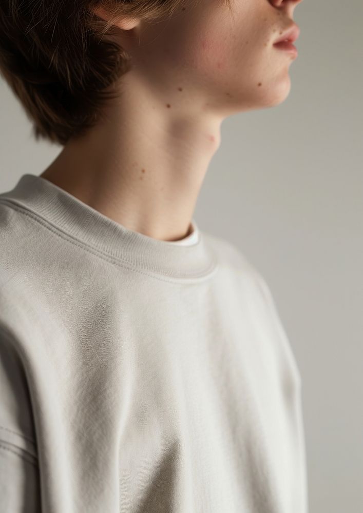 Teenager long sleeve streetwear outerwear portrait shoulder.