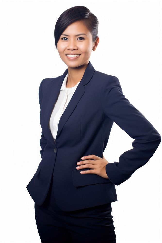 Thai woman in businesswear smiling blazer adult.
