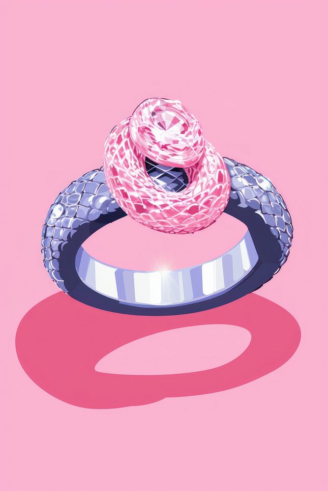 Snake ring jewelry diamond.
