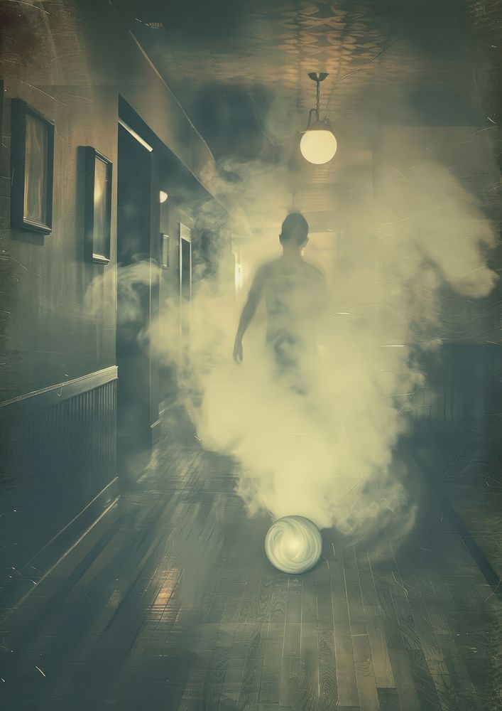 A photo of bowling smoke adult city.