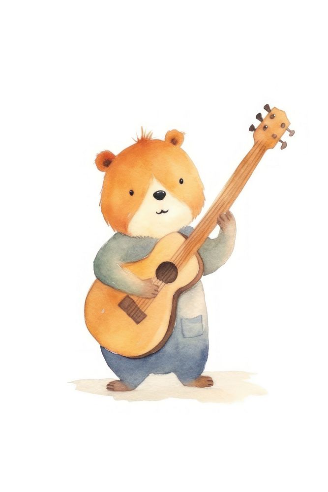 Beaver guitar cute toy.