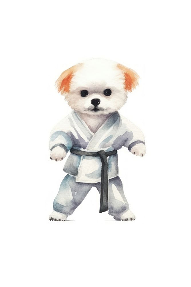 Dog kick Karate cute dog toy.