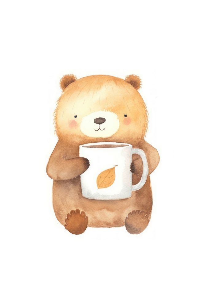 Beaver mug coffee cute.