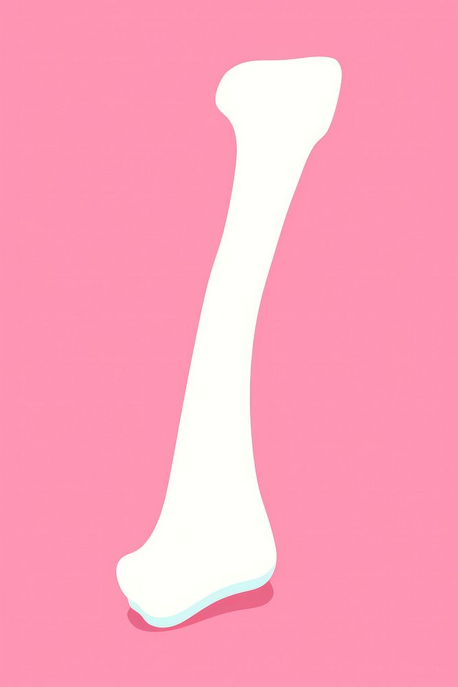 Minimal Abstract Vector illustration of a bone cartoon weaponry cutlery.