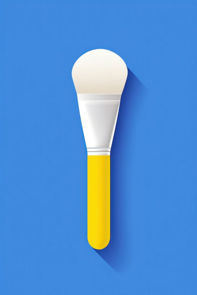 Minimal Abstract Vector illustration of a brush weaponry yellow circle.