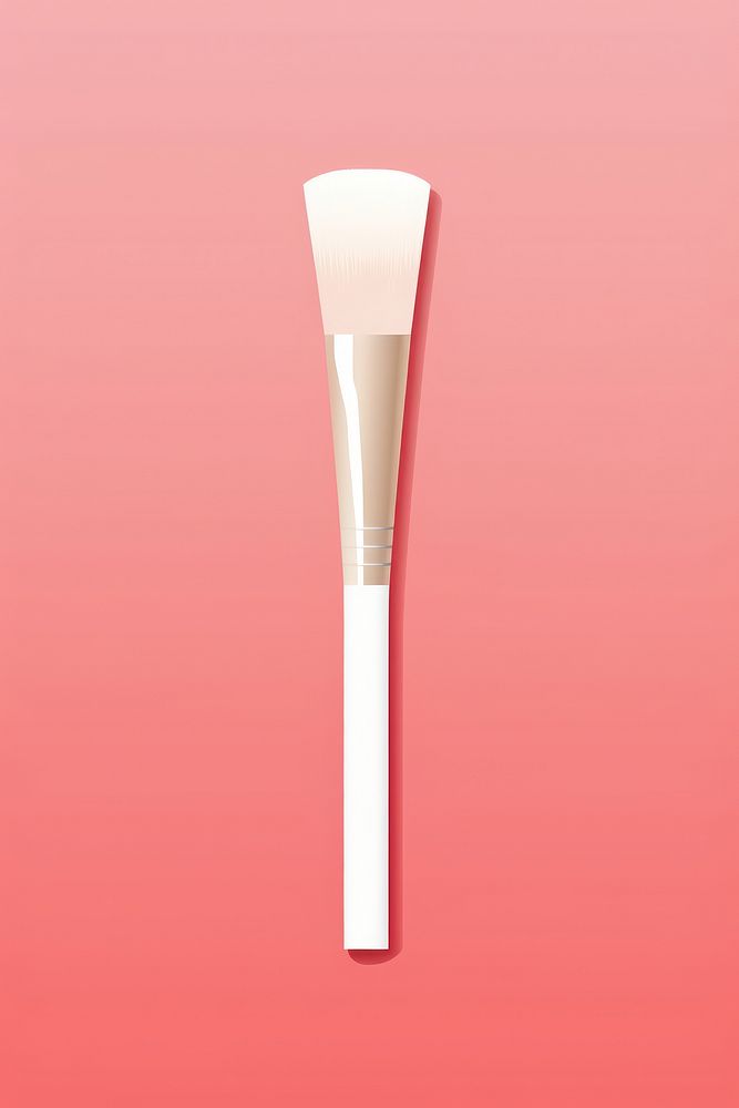 Minimal Abstract Vector illustration of a brush tool cosmetics weaponry.