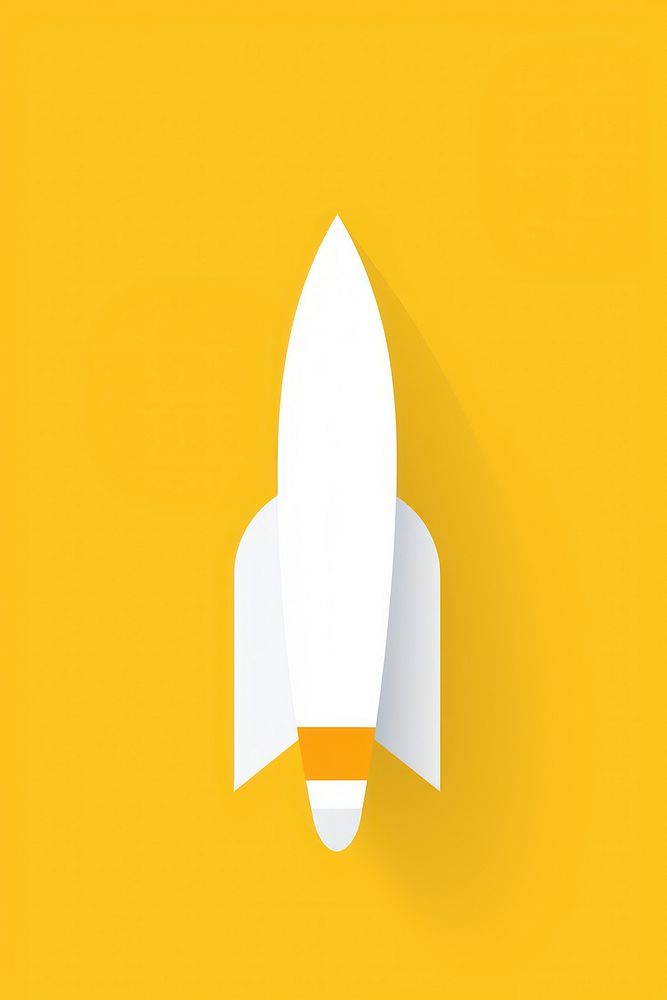 Minimal Abstract Vector illustration of a rocket technology spacecraft spaceplane.