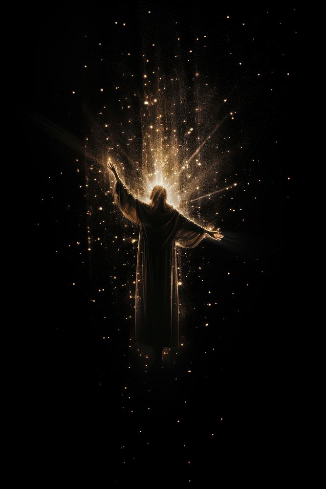 Jesus sparkle light glitter fireworks lighting sparks.