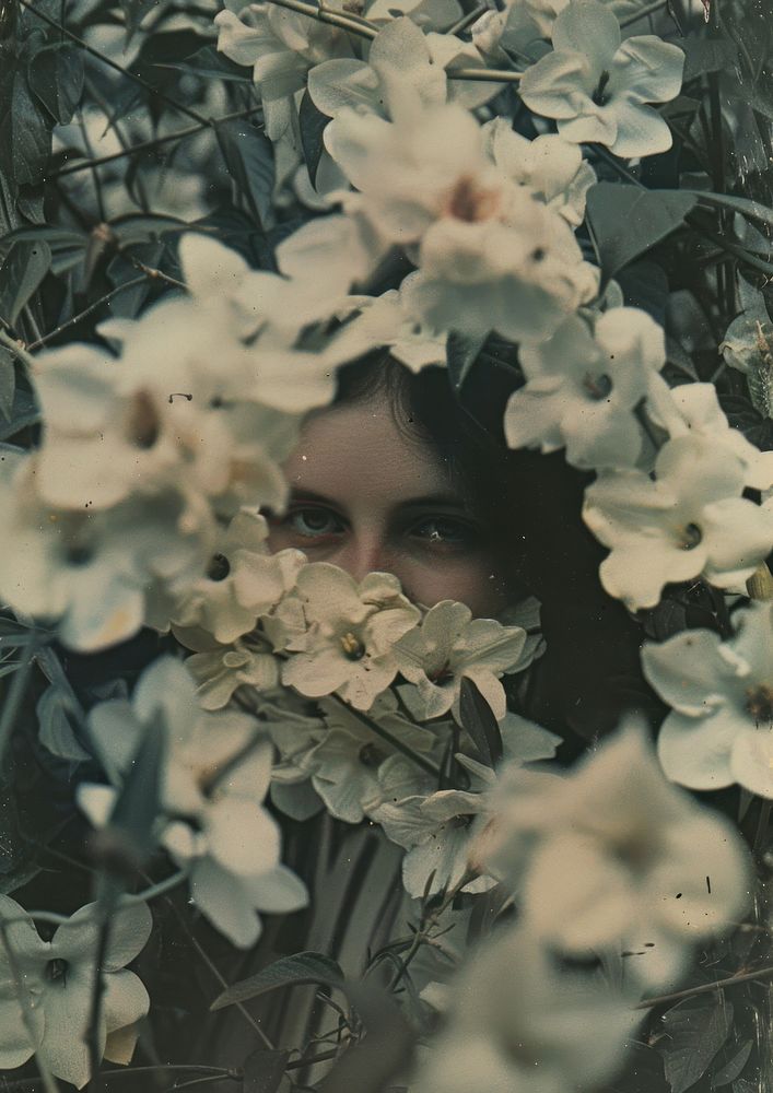 Photo of vintage flowers portrait plant adult.