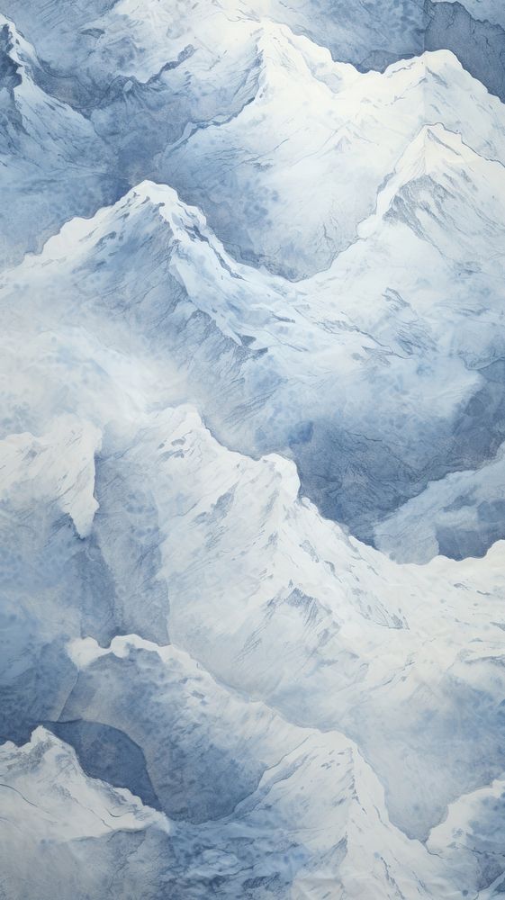 White-blue mountain outdoors glacier.