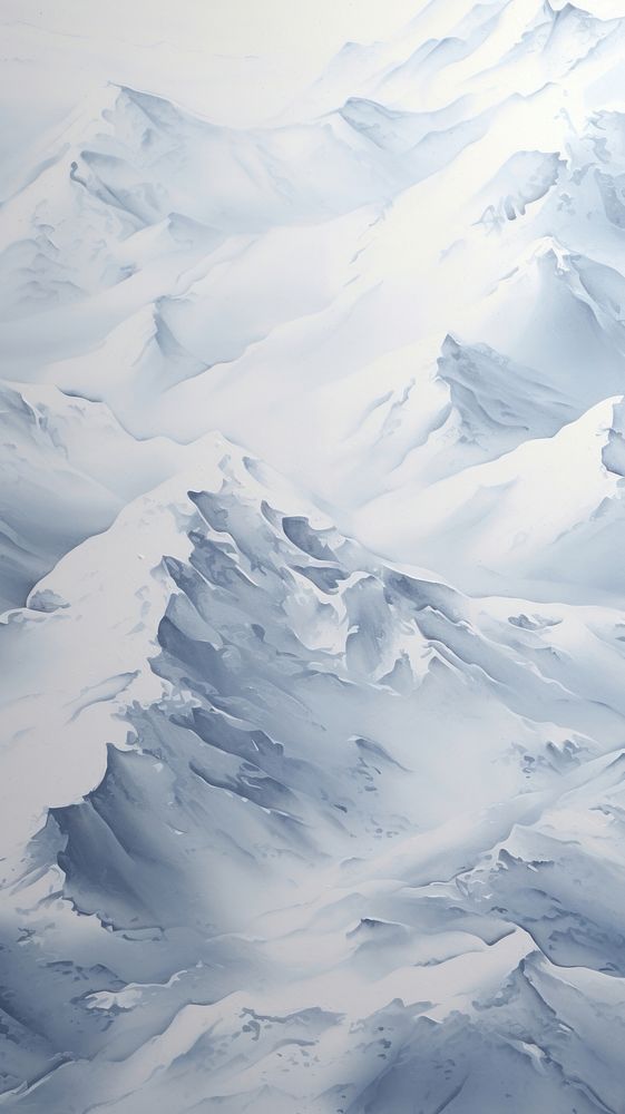 White canvas mountain glacier nature.