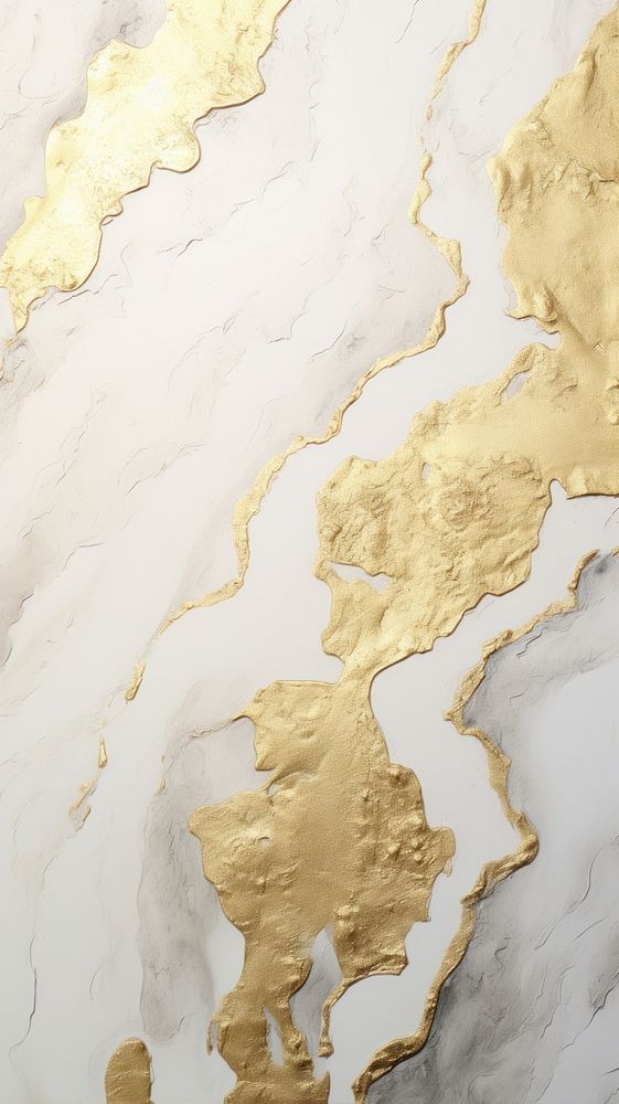 White canvas gold wall map.