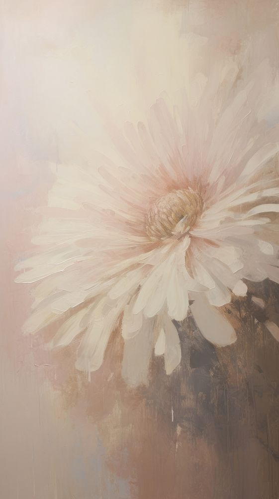 A chrysanthemum flower painting petal plant.