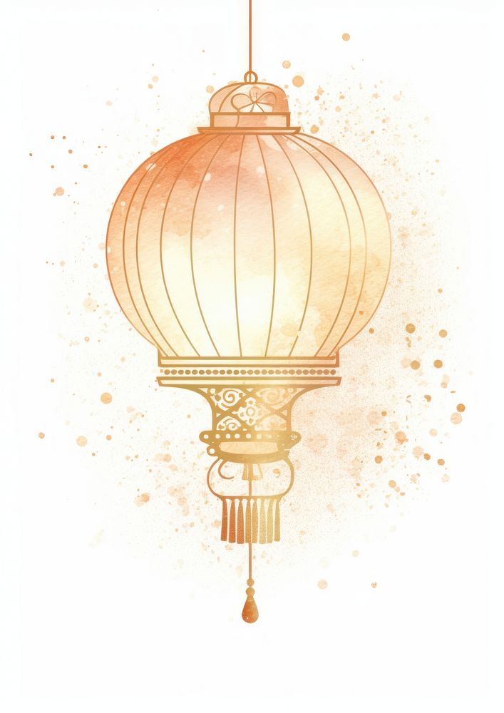 Antique Chinese lantern lamp chinese lantern illuminated.