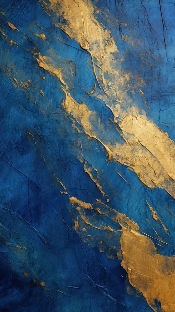 Blue gold paint wall backgrounds.