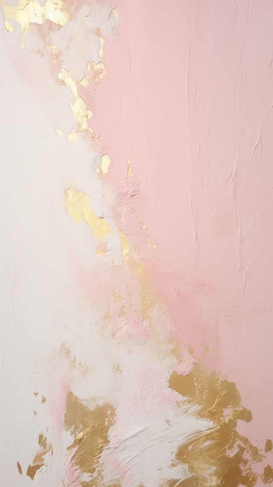 Gold-white and pink plaster paint wall.