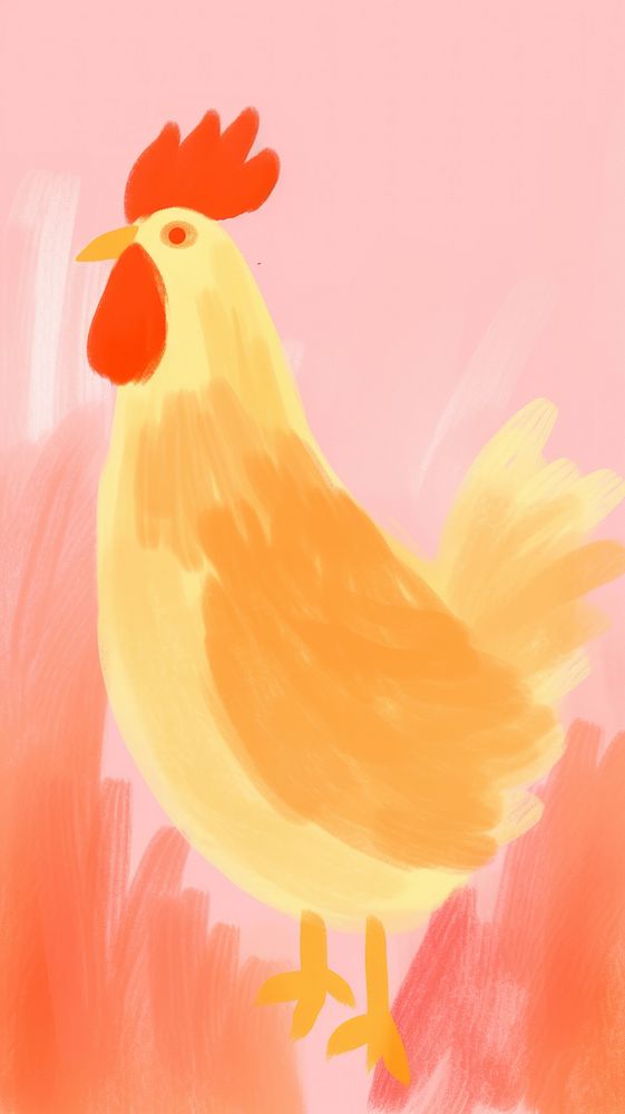 Rooster chicken animal bird.