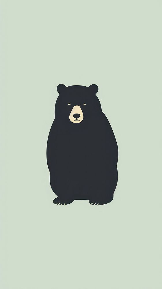 Black bear sticker animal mammal wildlife.