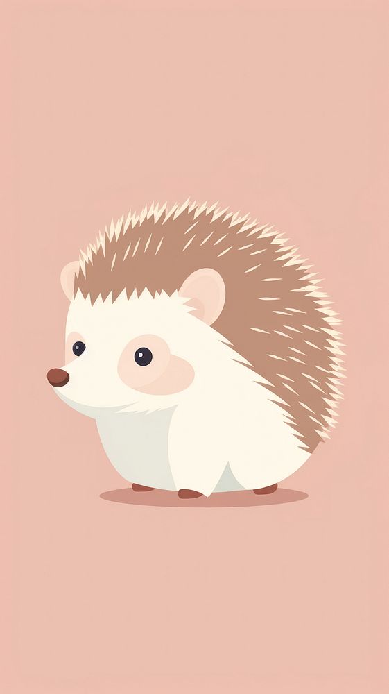 Hedgehog sticker animal mammal rodent.