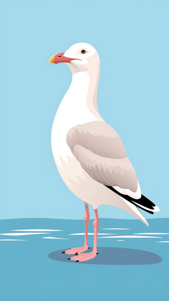 Seagul sticker seagull animal bird.