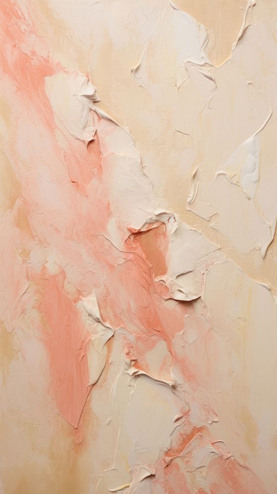 Pink-beige painting plaster wall art.