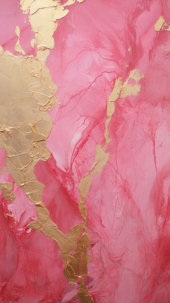 Pink-red and gold paint art backgrounds.