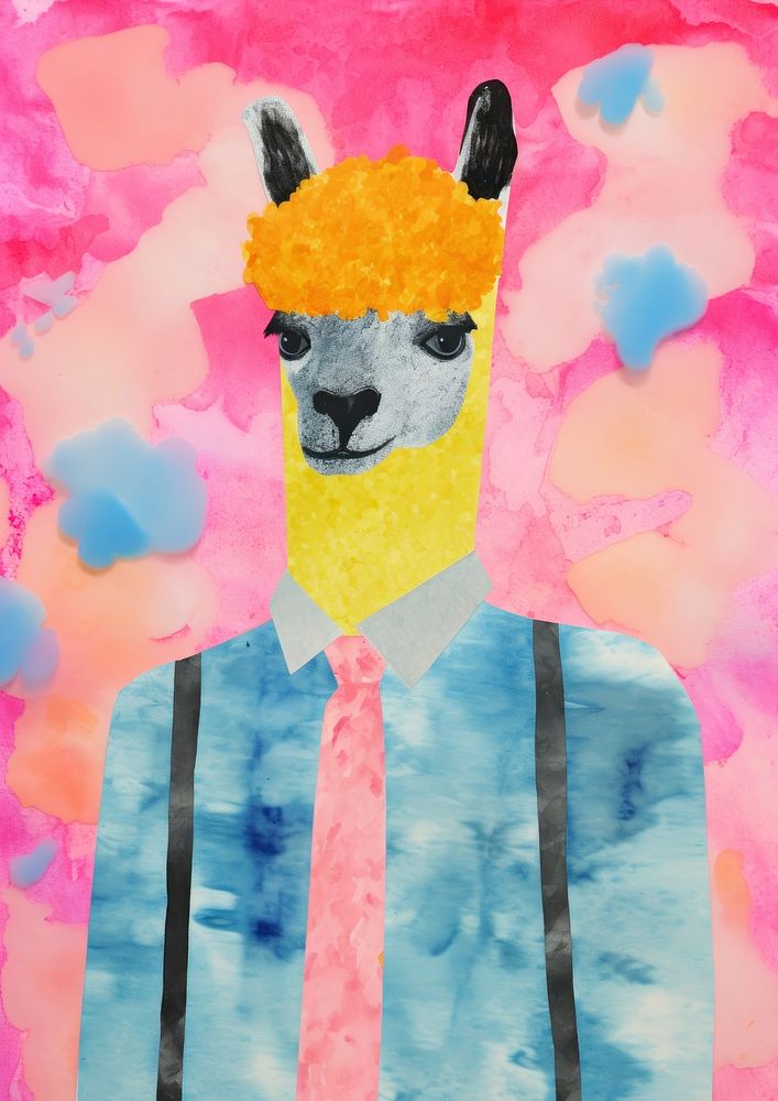 Alpaca art painting mammal. | Premium Photo Illustration - rawpixel