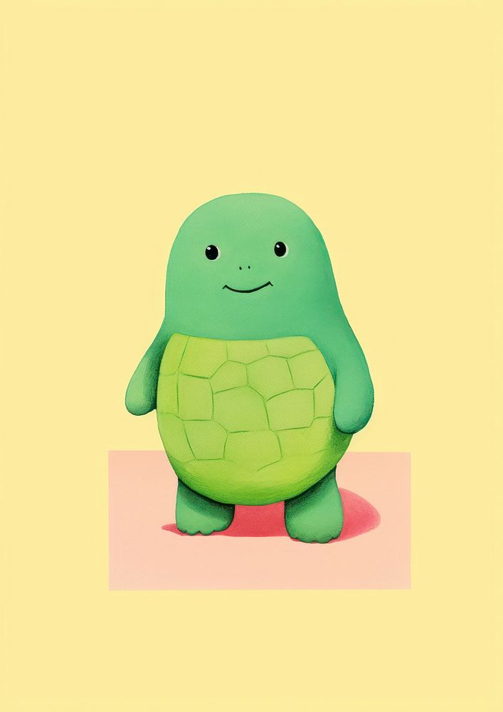 Turtle animal toy anthropomorphic.