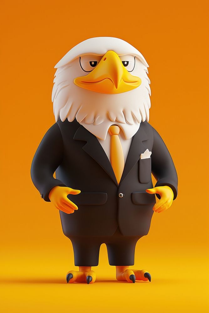 Eagle in business suit animal eagle human.