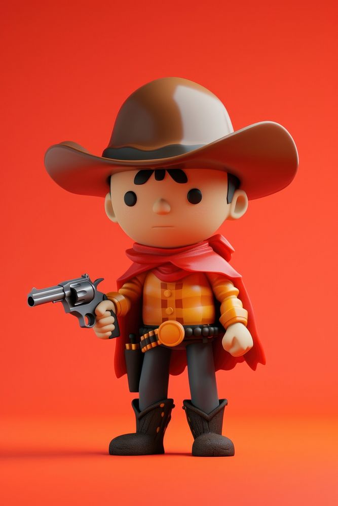 Cowboy holding a revolver handgun weapon cowboy.