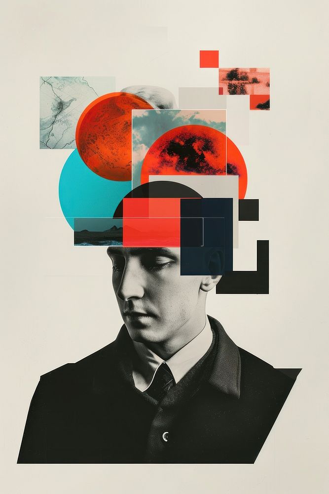 Inflation portrait painting collage. | Free Photo Illustration - rawpixel