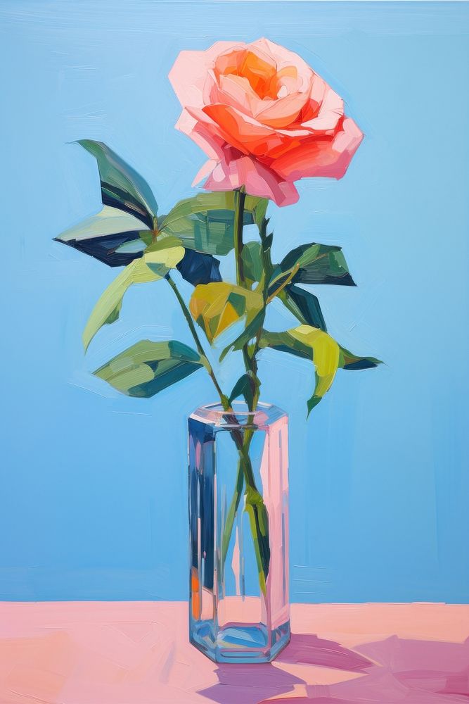 A flower painting plant rose.