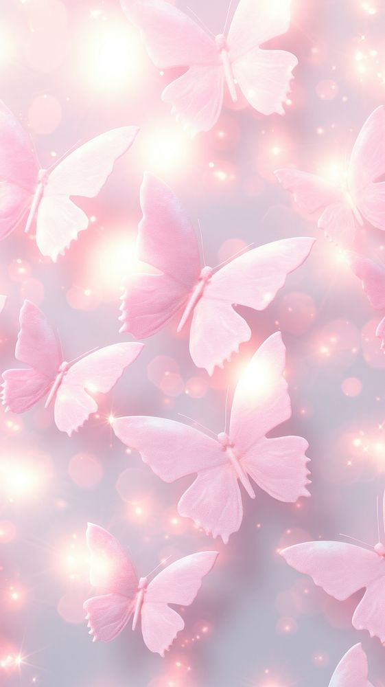 Pink butterfly glister nature petal light.