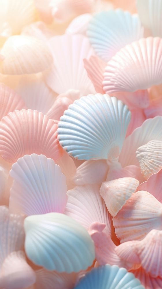 Sea shell seashell clam invertebrate.
