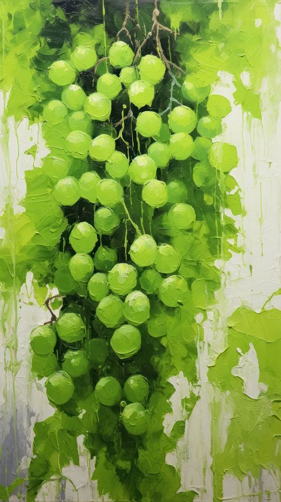 Green grape grapes plant vine.