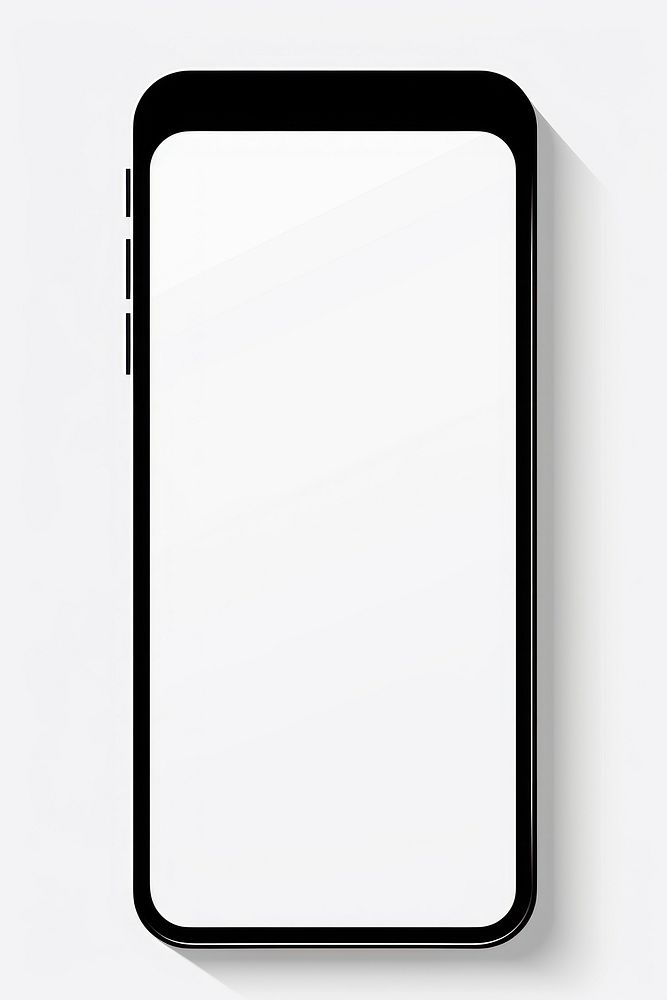 Phone screen white background technology.