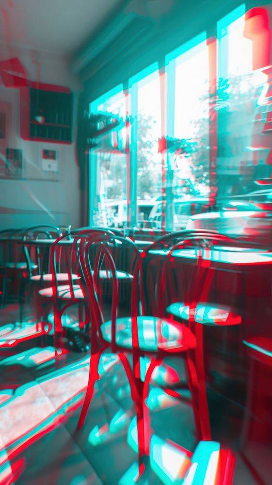 Cafe restaurant chair table.