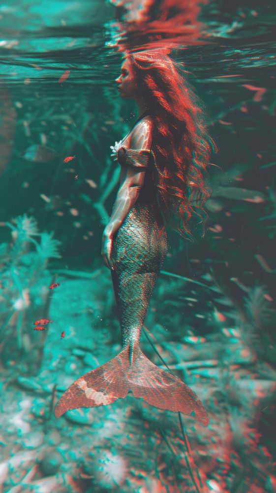 Mermaid outdoors nature adult.